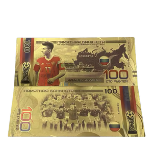 Billetes de Fútbol Mundial 2026, con Relieve a Doble Cara, Color Dorado, Cristian Star, Chapados en Oro de 24k, para Regalos - Product Image 2