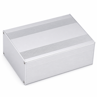 Boîtier en alliage d'aluminium sur mesure 145*68mm pour alimentation de circuit imprimé, boîte de jonction d'instrument, boîtier de projet OEM IP54
