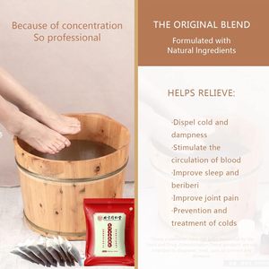 Premium 30-Piezas Ginger Herbal Foot Soak Spa Set 900g Mezcla de plantas naturales con Artemisa y azafrán Baño de pies relajante - Product Image 3