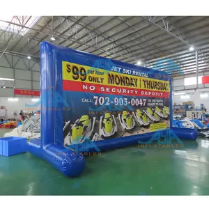 Cartelera de agua inflable para exteriores, con logotipo de marca, personalizado, para publicidad