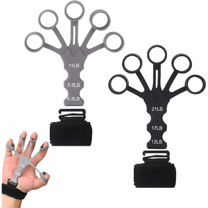 Juego de 5 Agarraderas de Silicona para Dedos, Muñeca y Pulgar, Entrenador de Antebrazo para Fortalecer el Brazo, Ejercitador de Dedos, Fortalecedor de Agarre - Product Image 1