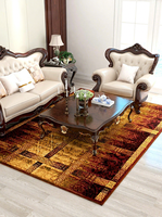 Tapis et carpettes rectangulaires en laine tissés à la machine, style européen, américain, persan, classique, pour villa, bureau, chambre à coucher, chevet, lavables à la main