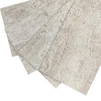 Planche de vinyle de luxe auto-adhésive et antidérapante pour salle de bain, carreaux de sol aspect céramique PVC pour usage intérieur