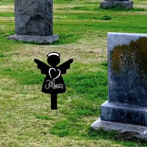 Placche di angelo all'aperto impermeabili per la casa e il cortile del cimitero con decorazioni per tombe da giardino con segni simpatizzanti - Product Image 4