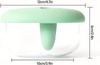 Boîte à collation en silicone anti-fuite et anti-déversement, portable et anti-poussière, pour une utilisation multi-scènes