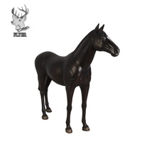 Ornements d'extérieur pour la maison Statues de chevaux en fibre de verre en résine grandeur nature à vendre