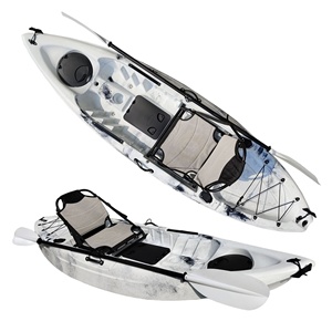 <span class=keywords><strong>Kayak</strong></span> de plástico HDPE para una sola persona de 10 pies con plataforma de asiento de aluminio, bote para pesca en Río, se puede equipar con buscador de peces - Product Image 2