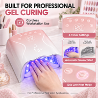 Lampe à ongles UV LED sans fil YAQIN JMD-606 115W, 45 LED, 5200mAh, rechargeable, lampe de séchage professionnelle pour gel, OEM ODM