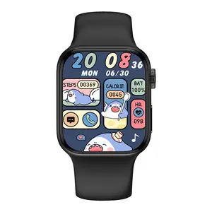 HW9 Mini montre intelligente fabricant 1.75 pouces 340*396 résolution programme Dock NFC gestion menstruelle SOS appel téléphonique