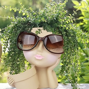 Kleine creatieve bloempot met drainagegat voor binnen en buiten, geschikt voor succulenten, planten, voor thuis, bureau, tuin decoratie - Product Image 4