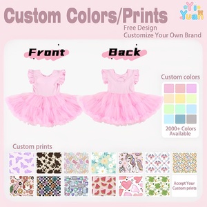 Vestido de Tul de Bailarina Rosa para Niñ<span class=keywords><strong>a</strong></span> Pequeñ<span class=keywords><strong>a</strong></span>, Vestido de Princesa con Mangas con Volantes para Fiesta de Cumpleaños, Vestido de Verano para la Noche, Ropa para Niñas de 2 <span class=keywords><strong>a</strong></span> 12 <span class=keywords><strong>A</strong></span>ños - Product Image 3