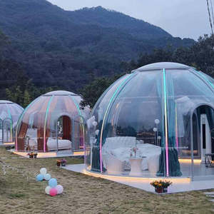 บ้านโดมใสทรงฟองอากาศโพลีคาร์บอเนตกันน้ำขนาด 2.5 เมตร พร้อมห้องน้ำ สำหรับพักแรมในรีสอร์ท สกายเฮาส์ - Product Image 4