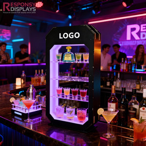 Exhibidor Comercial con Retroiluminación LED para Vasos de Chupito, Ideal para Degustaciones de <span class=keywords><strong>Tequila</strong></span> y Vodka en KTV y Salones - Product Image 5