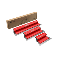 Kit de 3 Pièces Direct Usine 25cm 40cm 60cm Outil de Plaques de Plâtre en Acier Inoxydable Spatule Flexible avec Poignée en Plastique pour la Construction