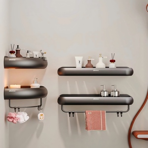 Estante de Baño ZIWOO, <span class=keywords><strong>Sin</strong></span> Necesidad de Perforación, Montado en la Pared por Encima del Lavabo, Estante <span class=keywords><strong>para</strong></span> Guardar Gel de <span class=keywords><strong>Ducha</strong></span> - Product Image 5