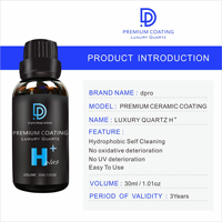 Revêtement céramique premium DPRO H Plus Quartz, protection de peinture automobile, amélioration de la brillance hydrophobe, soin de surface liquide