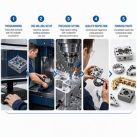 Accesorios Mecánicos Personalizados, Fabricación por Fresado CNC para la Industria Médica y Electrónica, Servicio de Fresado CNC de Precisión