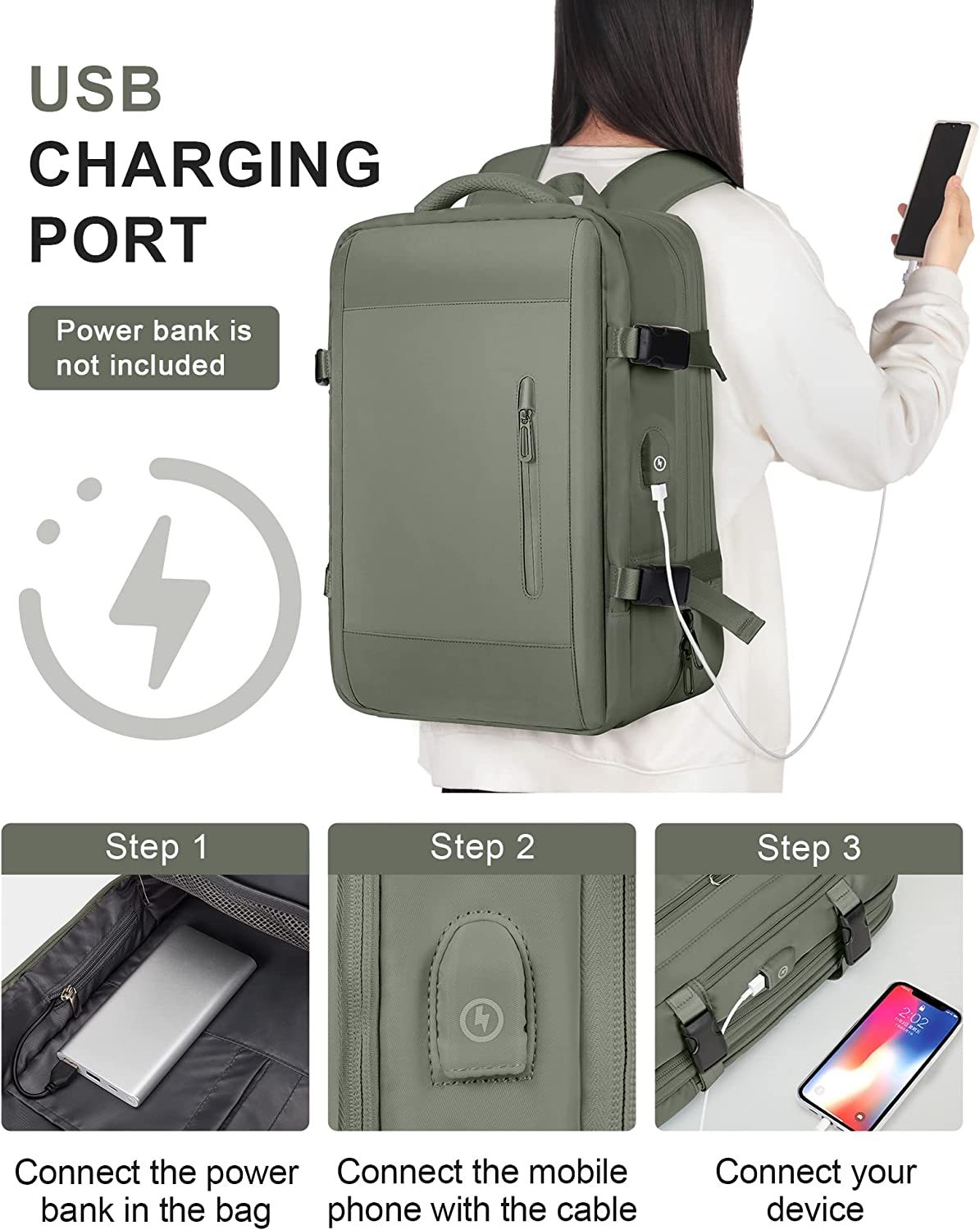 biaowang laptop backpack Backpack, Black: Buy Online at Best Price in Egypt 13134 - Biaowang laptop bag,