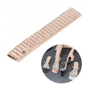 Sandales à la mode personnalisées décoration bande de cristal semi-ronde cordon strass corde pour chaussures - Product Image 2