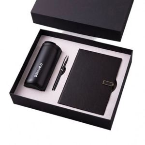 New Innovative Business Set 304 Stainless Steel 400ml Coffee Cup with Square Snap Magnetic <b>Diary</b> <b>Notebook</b> and Pen for Clients - Product Image 6