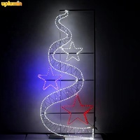 Uplumin decoraciones de calle de Navidad al aire libre luz nueva creativa 2D LED decoración poste calle motivo Luz