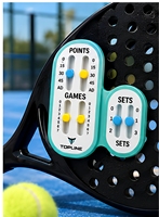 Compteur de points de padel Topline, lot de 3, dispositif de notation portable en plastique pour le tennis