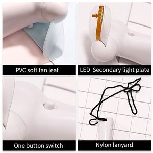 Ventilador LED Mini Personalizado con Luz Intermitente, Regalos Promocionales Portátiles, Ventilador de Mano con Mensaje LED y Logotipo - Product Image 5
