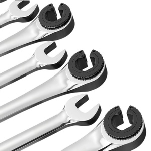 Clé à cliquet à tête fixe pour tuyaux d'huile, 72 dents, clé à douille hexagonale bidirectionnelle à ouverture rapide, vente directe usine - Product Image 5