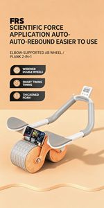 Roue abdominale intelligente FRS avec compteur automatique et support coudes, entraîneur de gainage pour la maison et la salle de sport - Product Image 2