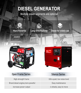 Senci nhà máy điện 10 KVA im lặng Máy phát điện diesel 110V 220V 60Hz monophase 3000rpm 3600rpm với ATS Hộp 4 bánh xe dễ dàng để di chuyển - Product Image 4