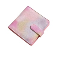 Nouveau mignon bonbons couleur progressive en cuir feuilles mobiles cahier école étudiant classeur Journal papeterie fournitures personnaliser B6 A7