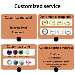 Collana <span class=keywords><strong>Choker</strong></span> Personalizzata con Nome Alfabeto in Acciaio Inossidabile Placcato Oro 18K Catena Cubana con Lettera Inglese Love da Donna - Product Image 5