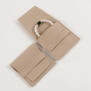8*8cm Microfiber Jewelry Bag No logo High Quality Velvet Pouch Bag Jewelry Packaging Pouch With Log(1)) - Product Image 6