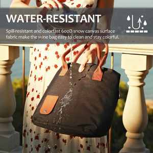 Bolsa Enfriadora de Vino Aislada Grande, Portátil, Tipo Bolso de Playa con Dispensador Oculto y Bolsa para Vino - Product Image 5