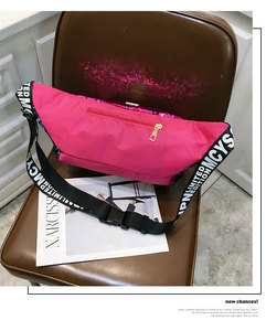 Mùa Hè Đường Phố Bling Lady Đầy Màu Sắc Hip Hop Sequin Fanny Pack Cô Gái Lấp Lánh Eo Belt Phụ Nữ Sling Túi Bán Buôn - Product Image 5