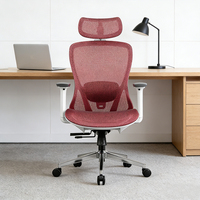 Chaise de bureau pivotante de luxe réglable pour ordinateur à domicile, dossier haut, chaise de direction ergonomique