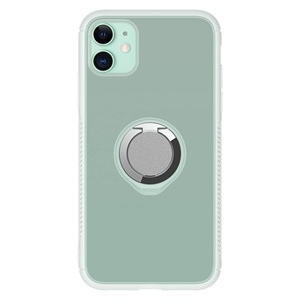 Meilleure Vente Décoloration UV Étui de Téléphone Transparent avec anneau en métal Pour <span class=keywords><strong>Iphone</strong></span> 11 Pro <span class=keywords><strong>Max</strong></span> X XR <span class=keywords><strong>XS</strong></span> <span class=keywords><strong>MAX</strong></span> - Product Image 1