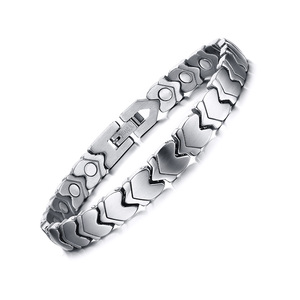 Moma-pulsera magnética de titanio de germanio japonés para mujer, pulsera de energía de piedra, salud biológica, pérdida de peso, ajuste Delgado - Product Image 1