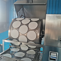 Machine à crêpes motorisée de qualité professionnelle pour la fabrication de rouleaux d'œufs et de lumpias, pour usage domestique ou commercial, machine à rouleaux de printemps