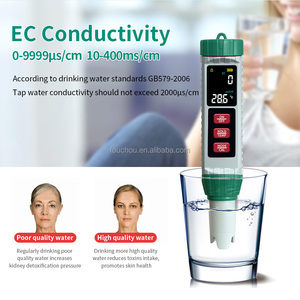 2025 신상품 디지털 염도 테스터 소금 물 수영장 테스터 5 in 1 pH EC TDS 소금 온도 테스터 수질 측정기 펜 - Product Image 6