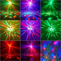 Lumière de fête Disco Ball Light Laser Projecteur Lampe 5 en 1 DJ Stage Strobe Light Noël Mariage Home Club Décoration