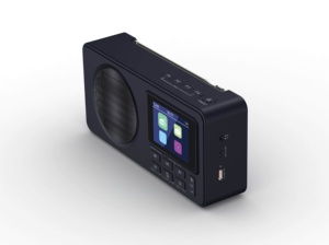Radio portable DAB/DAB+ FM 1800 mAh avec écran LCD, haut-parleur intégré et lumière d'urgence pour l'Europe - Product Image 3