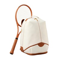 Sac à dos de tennis pour 2 raquettes avec compartiment pour ordinateur portable, séparation humide/sec, grande capacité, sac à dos de sport pour l'entraînement au tennis