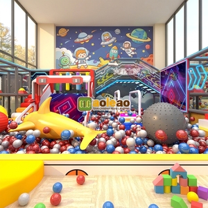 Aoleao - Equipo de Juego Suave Personalizado con Temática Aeroespacial, con Cohete Marte, para Niños, Centro Comercial, Certificado CE TUV - Product Image 2
