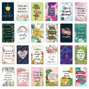 Vente chaude personnalisée n'importe quelle taille propre conception et logo inspirant phrase anglaise graffiti santé mentale message auto-affirmation <span class=keywords><strong>carte</strong></span> - Product Image 2