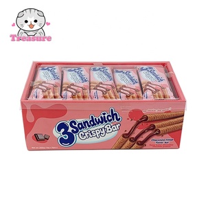 3 Sandwich Crispy <strong>Bar</strong> Chocolate Filled Wafer Roll, Individually Wrapped Biscuit Snack Wholesale - Product Image 5