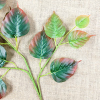 Jumei Simulation Sapium Bodhi Glue Branches et Feuilles Artificielles en Plastique Écologique 60cm pour Arbres Muraux Suspendus Automne/Pâques Longue Durée