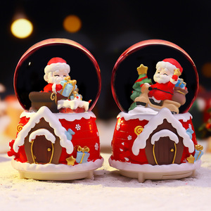 Vendita all'ingrosso di carillon rotanti con Babbo Natale e ornamenti creativi a sfera di cristallo per la vigilia di Capodanno e Natale nel 2025 - Product Image 4