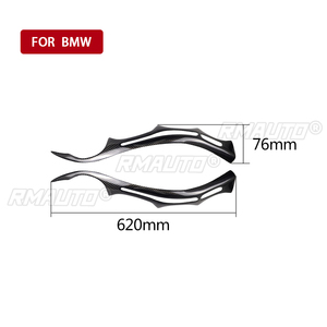 2 Piezas de Cubiertas Decorativas para Faros Delanteros de Fibra de Carbono para BMW E60 Serie 5 2004 2005 2006 2007 2008 2009 2010 - Product Image 4