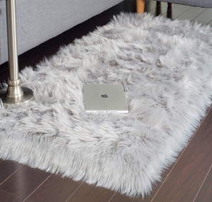 Tappeto moderno rettangolo di feltro di tela di spessore a pelo lungo di nuovo da comodino camera da letto di lana di agnello tappeto <span class=keywords><strong>tappeti</strong></span> e <span class=keywords><strong>tappeti</strong></span> di pelliccia del faux - Product Image 5